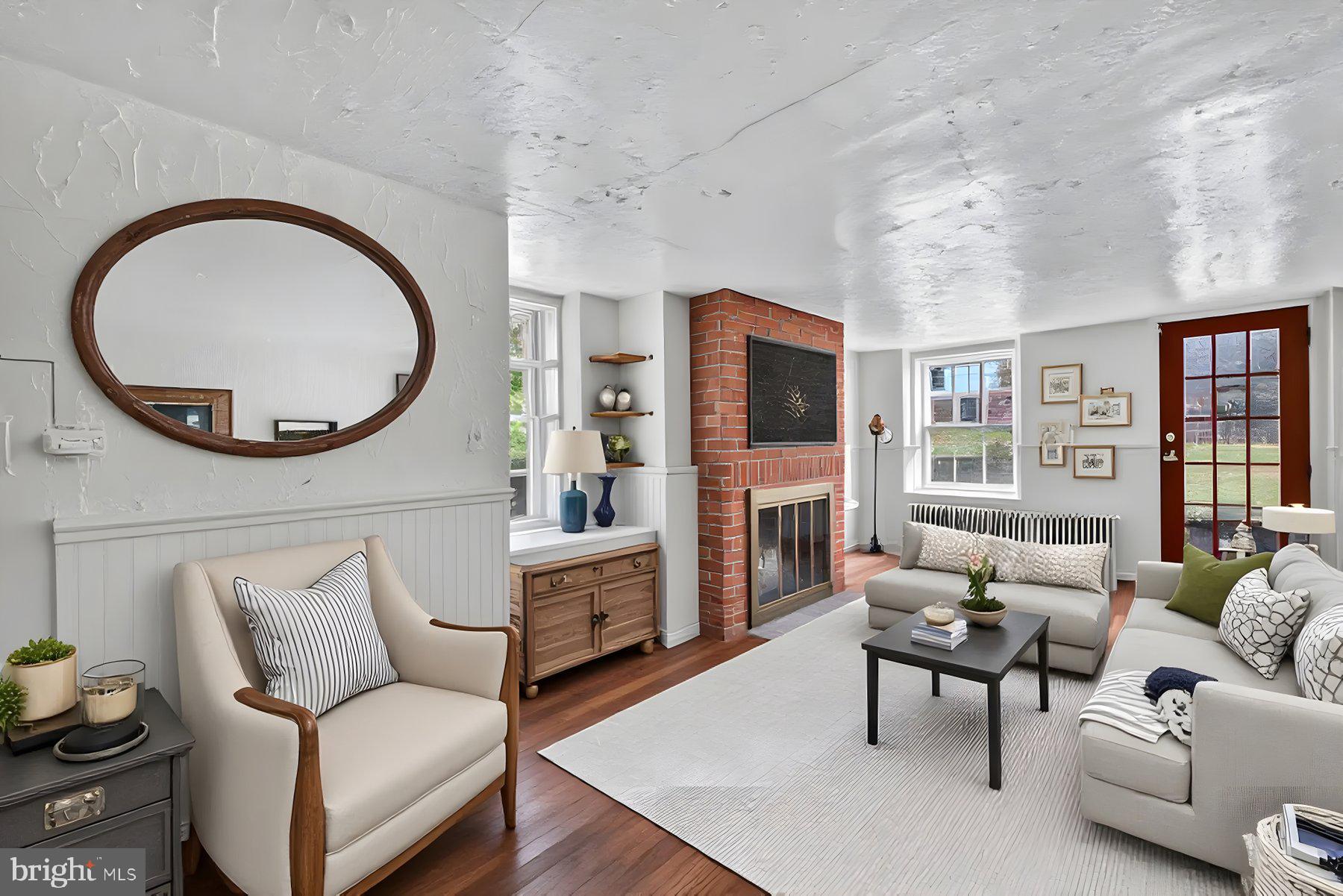 Virtually Staged family room