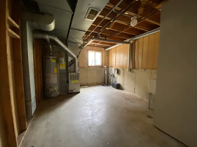 a view of storage and utility room