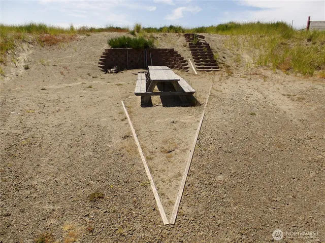 a view of a lake with a mountain