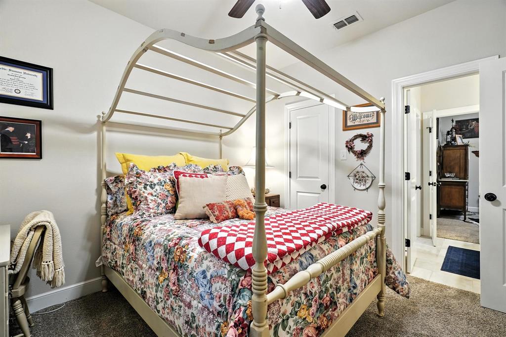 136 Dove Run Tuscola, TX 79562 - Photo 24 of 36 Bedroom featuring carpet flooring and a ceiling fan