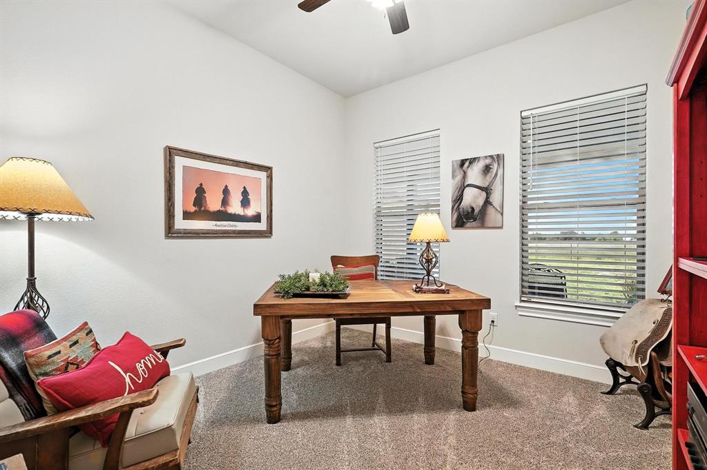 136 Dove Run Tuscola, TX 79562 - Photo 29 of 36 Carpeted bedroom or office featuring baseboards and ceiling fan