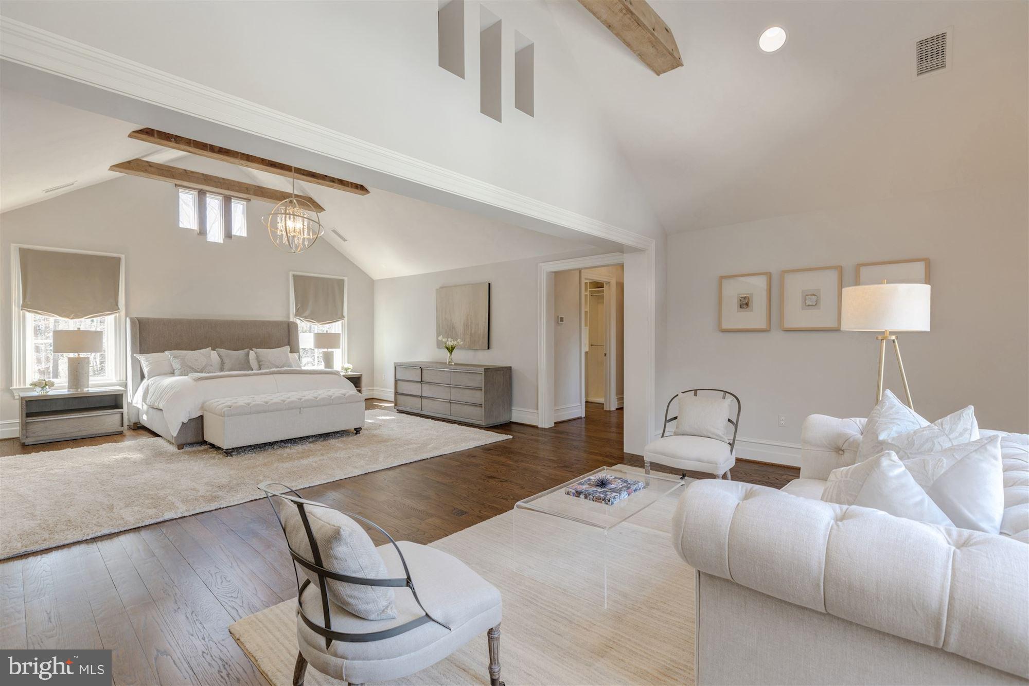 7720 Georgetown Pike McLean, VA 22102 - Photo 43 of 70 vaulted wood-beamed ceiling