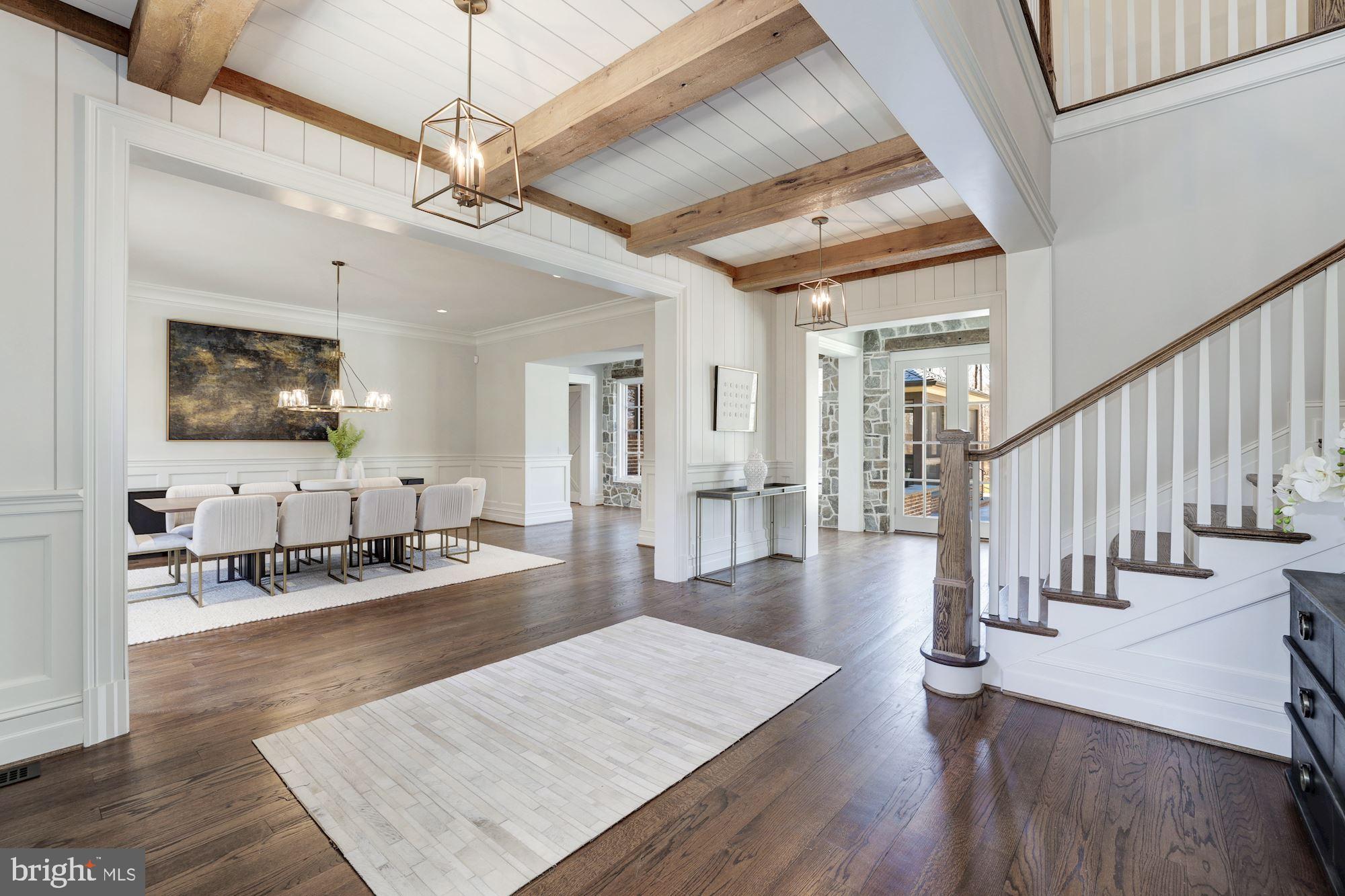 7720 Georgetown Pike McLean, VA 22102 - Photo 7 of 70 Wood-Beamed Ceiling and V-Groove Paneling