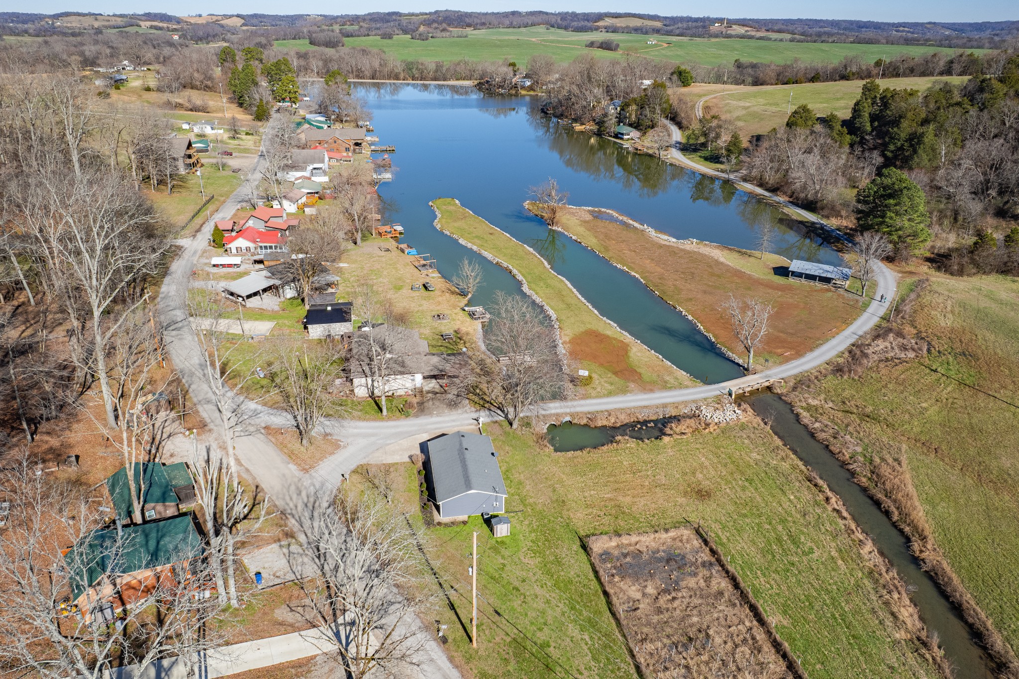 807 Clear Creek Road Pulaski, TN 38478 - Photo 55 of 68 an aerial view of a house with a ocean view