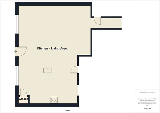 a picture of a bench in a white building