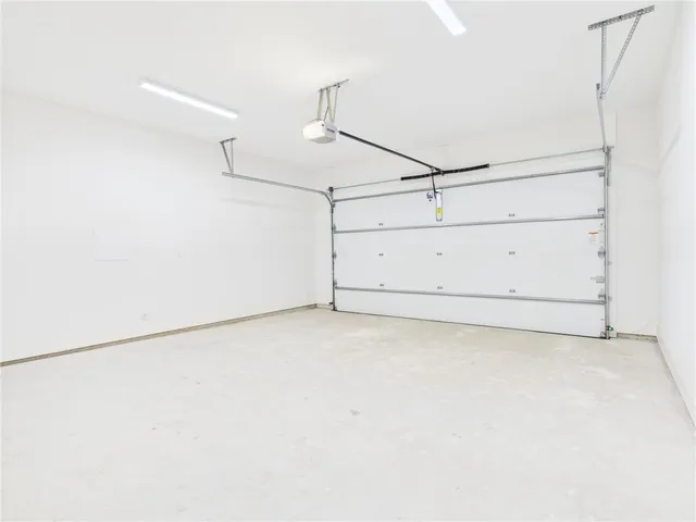 a view of small space with empty racks