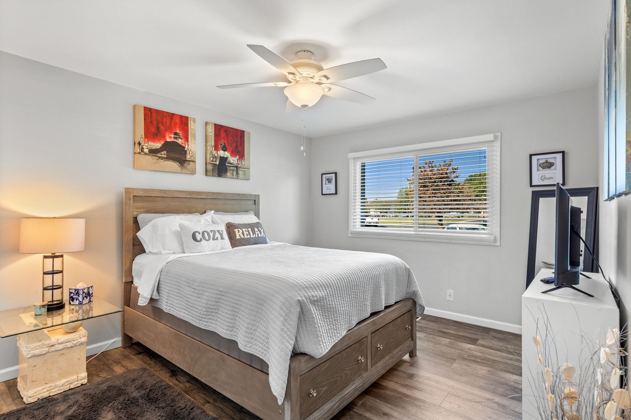 613 Hillsboro Road, Unit A11 Franklin, TN 37064 - Photo 5 of 26 a bedroom with a bed and a chandelier