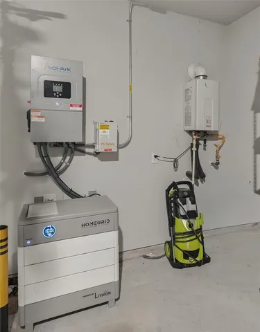 a room with storage and utility