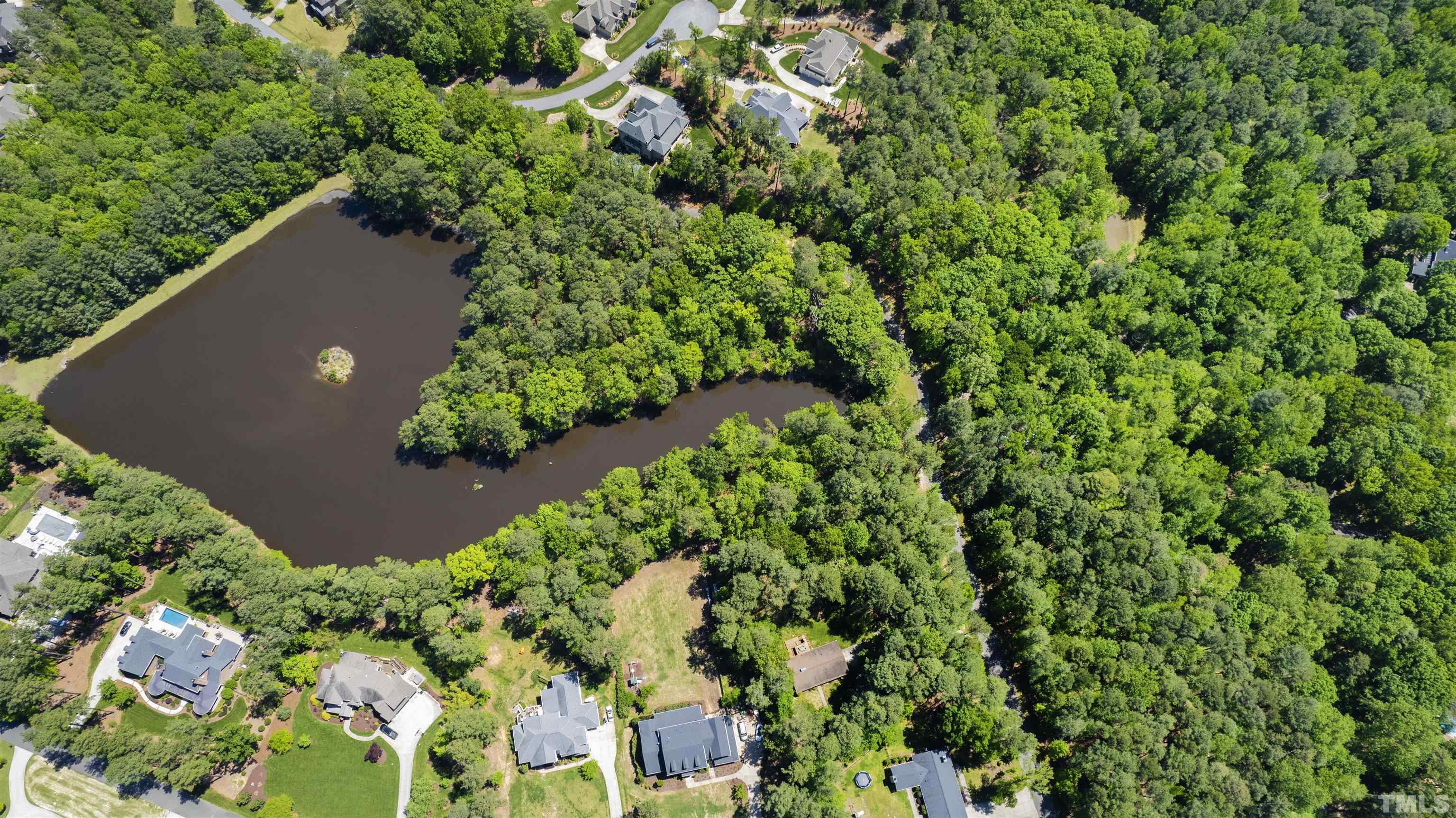 325 Pasture Lane Raleigh, NC 27614 - Photo 8 of 12 an aerial view of a house with a yard and outdoor seating