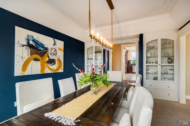 a view of a park with tree s