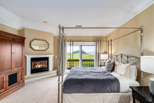 a view of a street with a houses