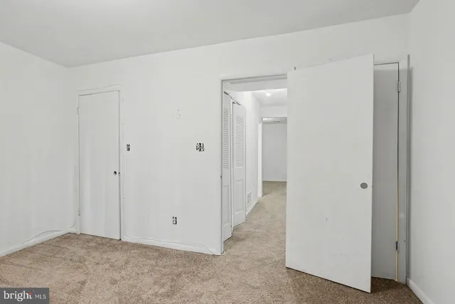 a view of an empty room