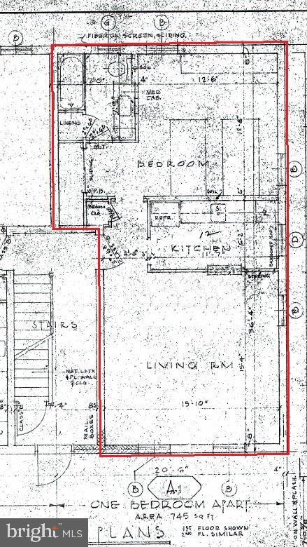 27 Wallingford Avenue Wallingford, PA 19086 - Photo 17 of 17 One-bedroom apartment floor plan layout.