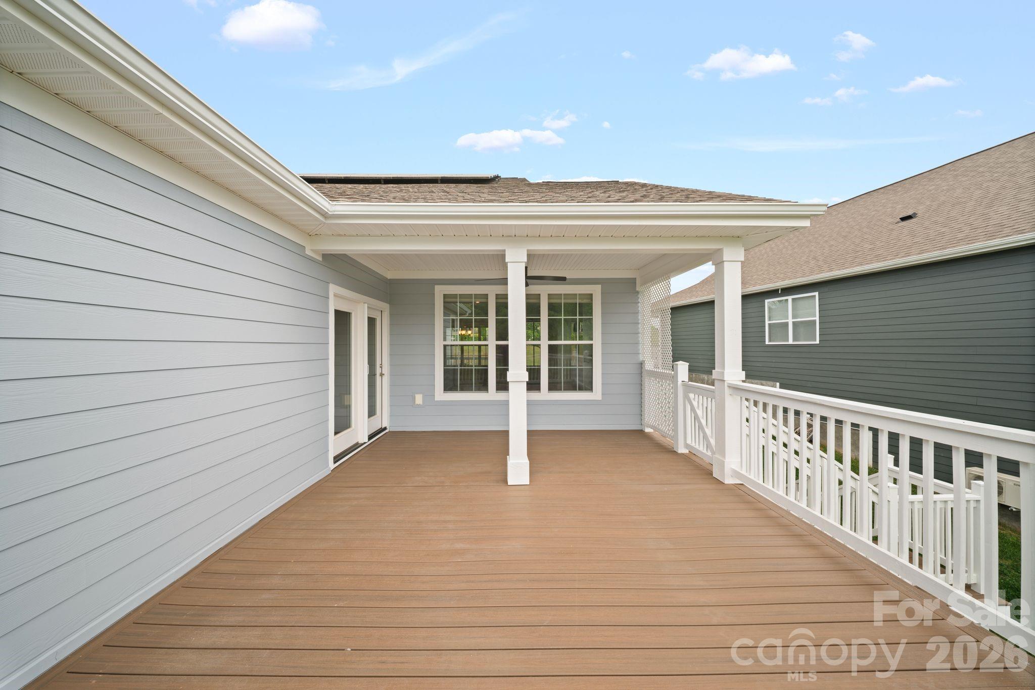 14 Rose Creek Road Leicester, NC 28748 - Photo 27 of 42 a view of an house with wooden deck