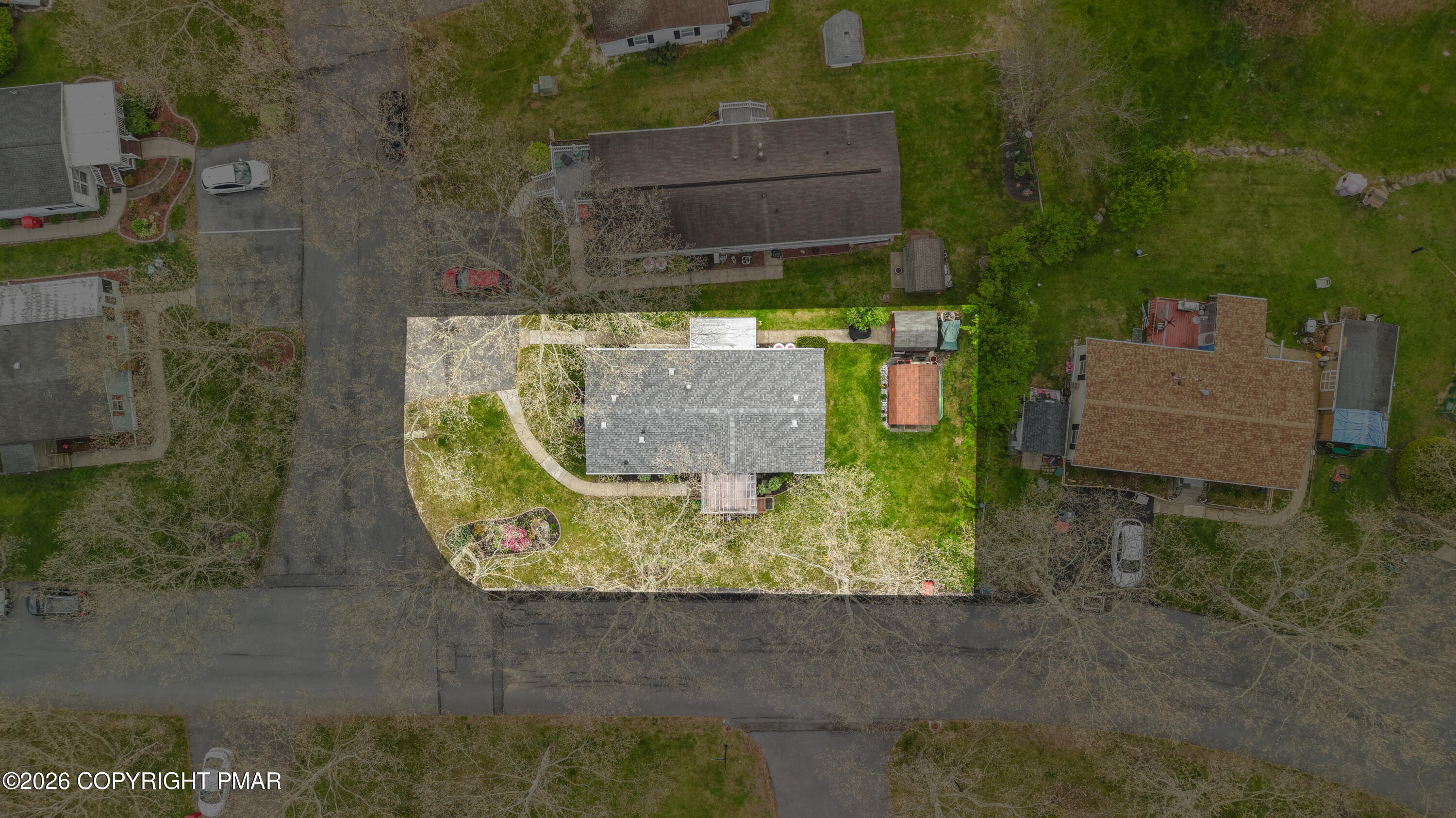 17 Valley View Drive Bath, PA 18014 - Photo 26 of 34 an aerial view of a house with garden space and sitting area