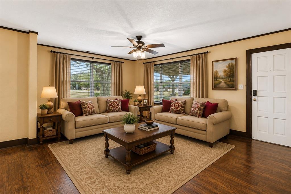 416 South Harrison Street Pilot Point, TX 76258 - Photo 2 of 20 Living Room—Virtually Staged