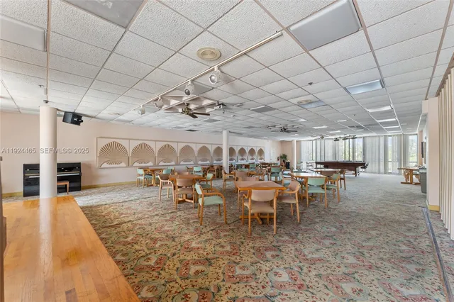 a group of people sitting in room