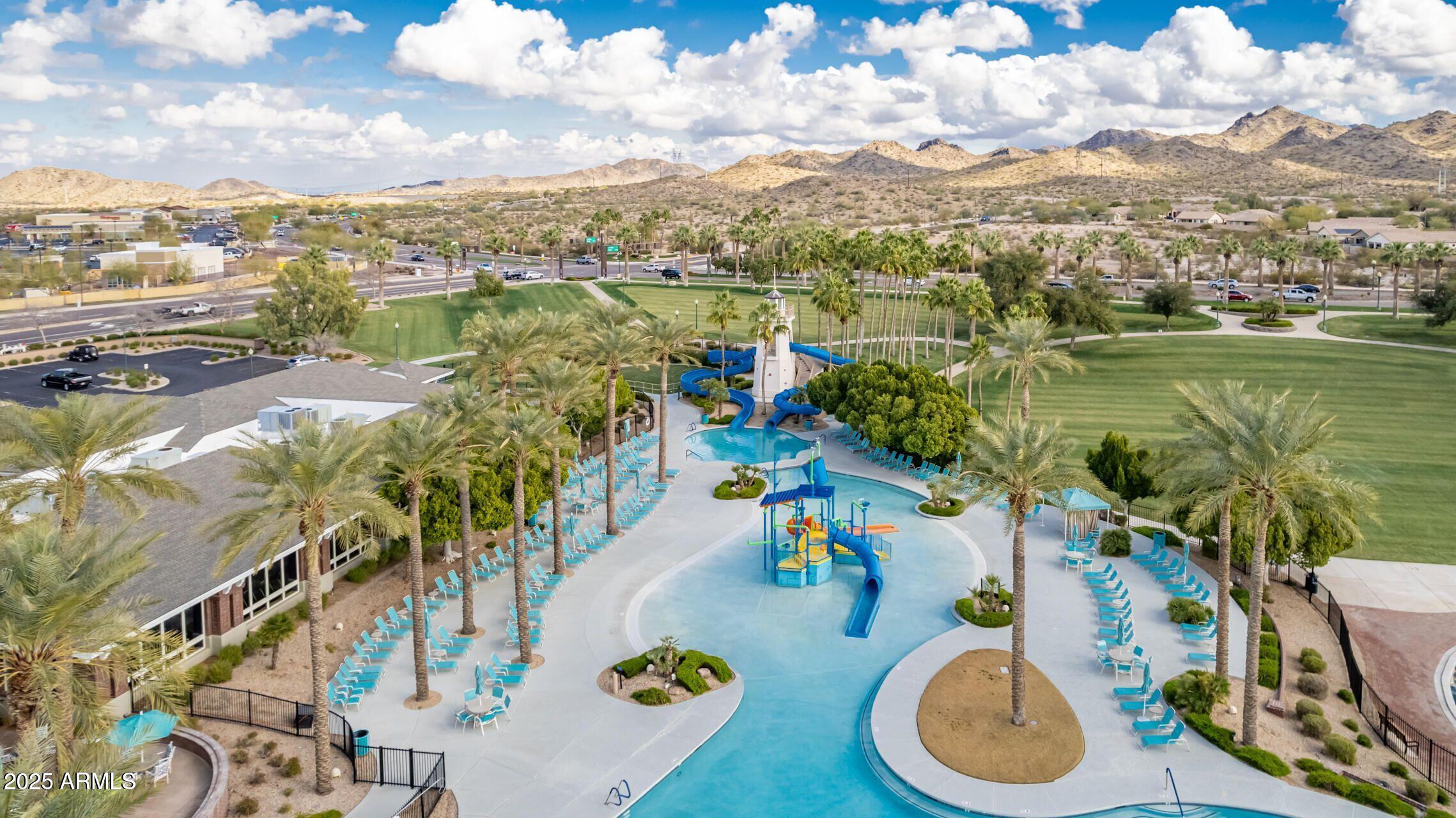 15430 South 183rd Lane Goodyear, AZ 85338 - Photo 51 of 66 a view of a city from a dining room with furniture