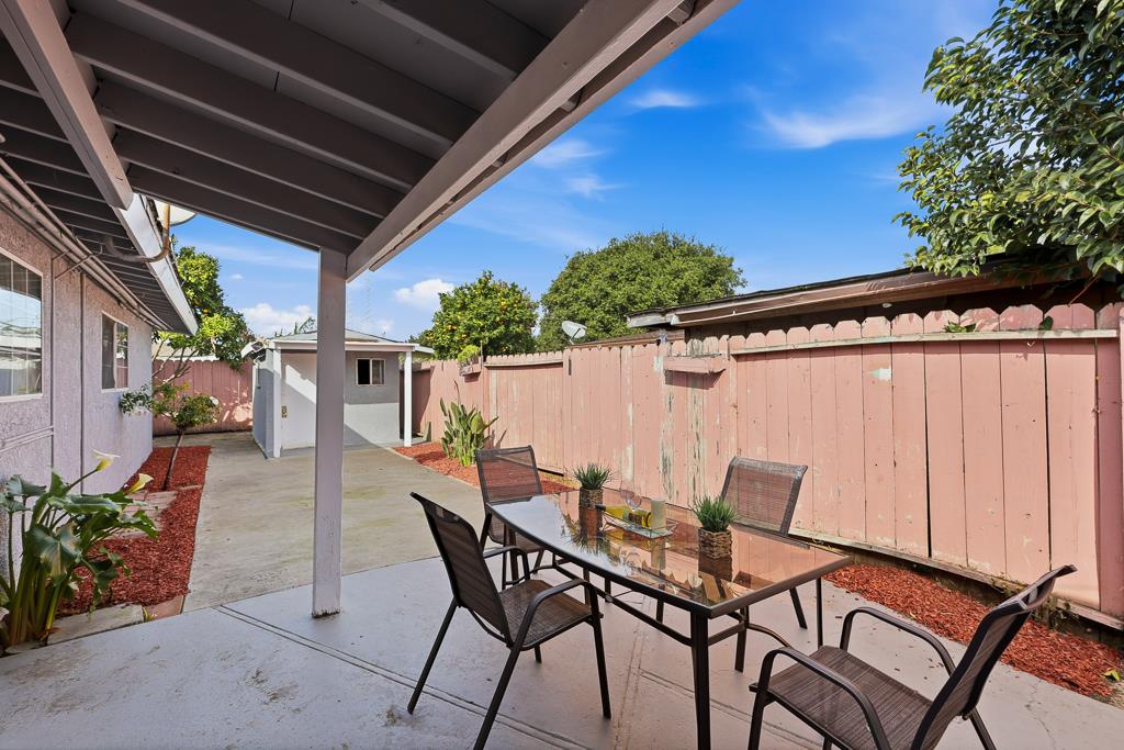 2675 Leeward Street Hayward, CA 94545 - Photo 64 of 75 a view of an outdoor space with a table and chairs
