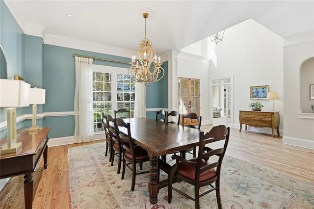 a bedroom with a bed and a fireplace