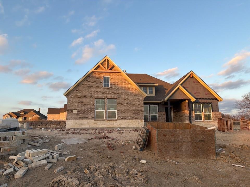 906 Perrin Lane Van Alstyne, TX 75495 - Photo 2 of 6 View of front facade with brick siding