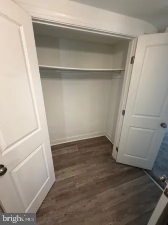 a view of a closet