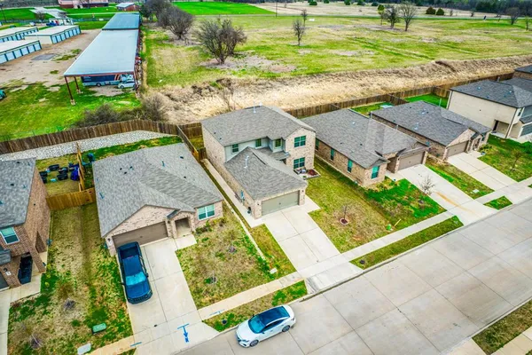 a backyard of a house