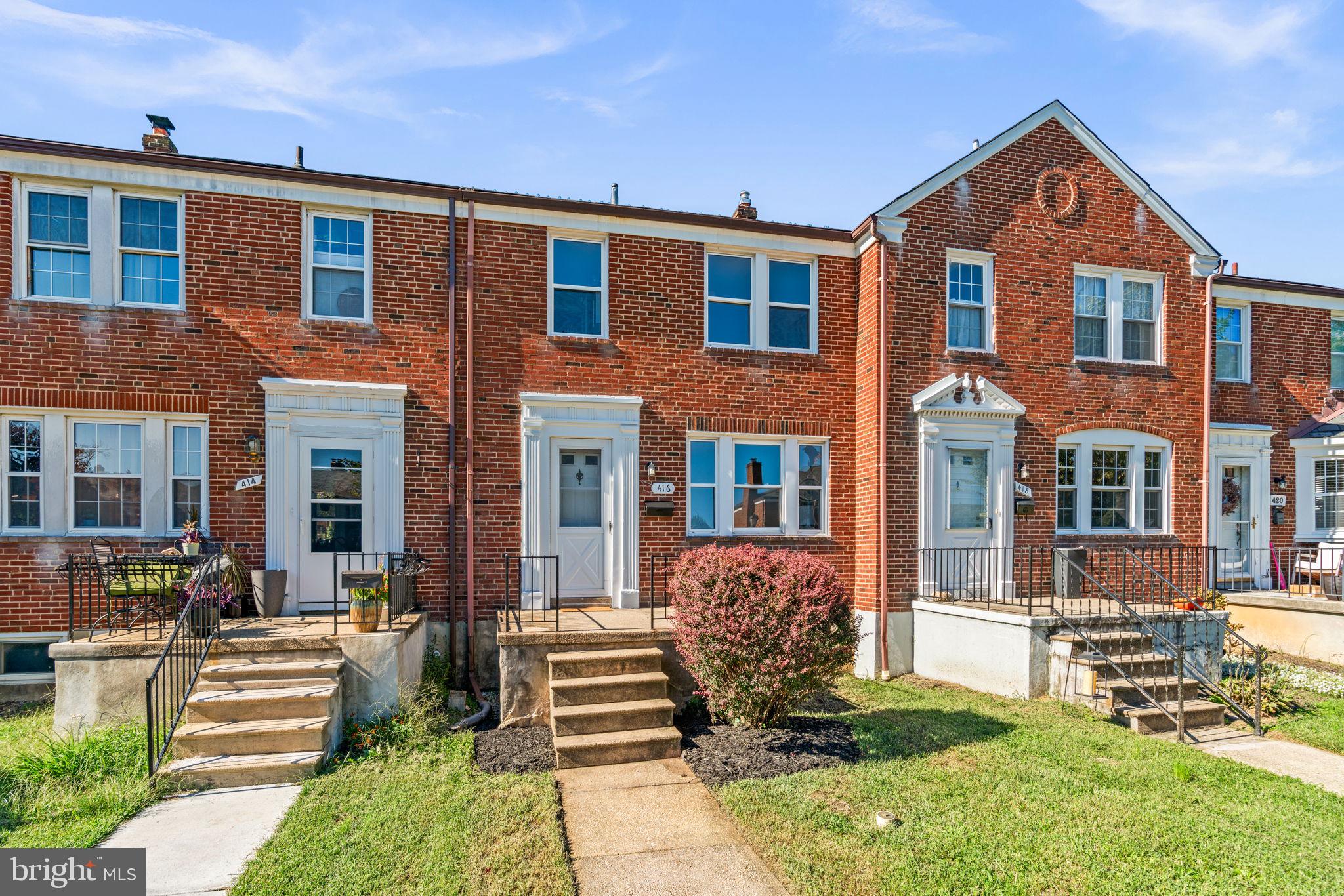 416 Stratford Road Baltimore, MD 21228 - Photo 1 of 44 Classic Brick row home in Academy Heights!