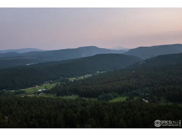 a view of a lake in middle of forest