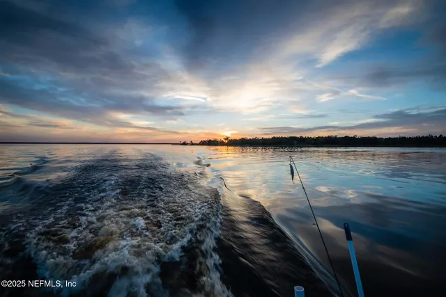 a garden view with a sitting space