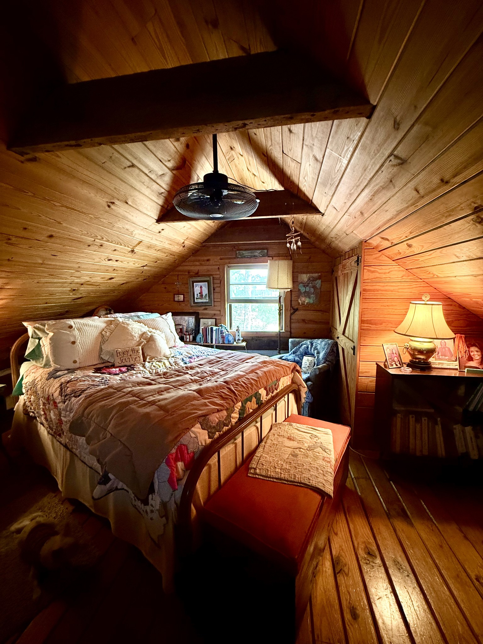 562 Junus Jackson Hollow Road Minor Hill, TN 38473 - Photo 56 of 72 a bedroom with a bed and wooden floor
