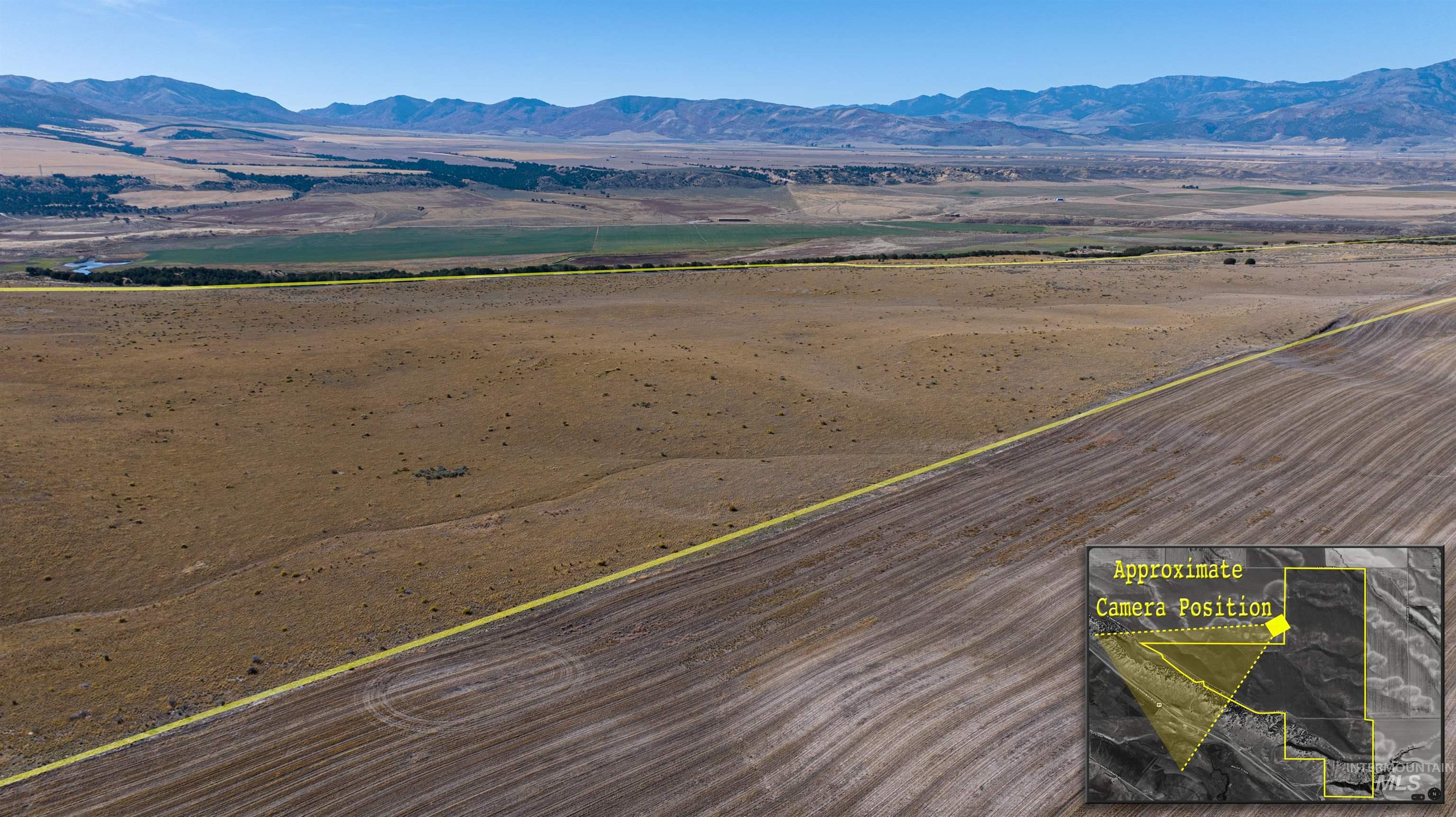 Tbd Southeast Salveson Road Downey, ID 83234 - Photo 13 of 18 Overview of rural landscape featuring mountains and property parcel outlined