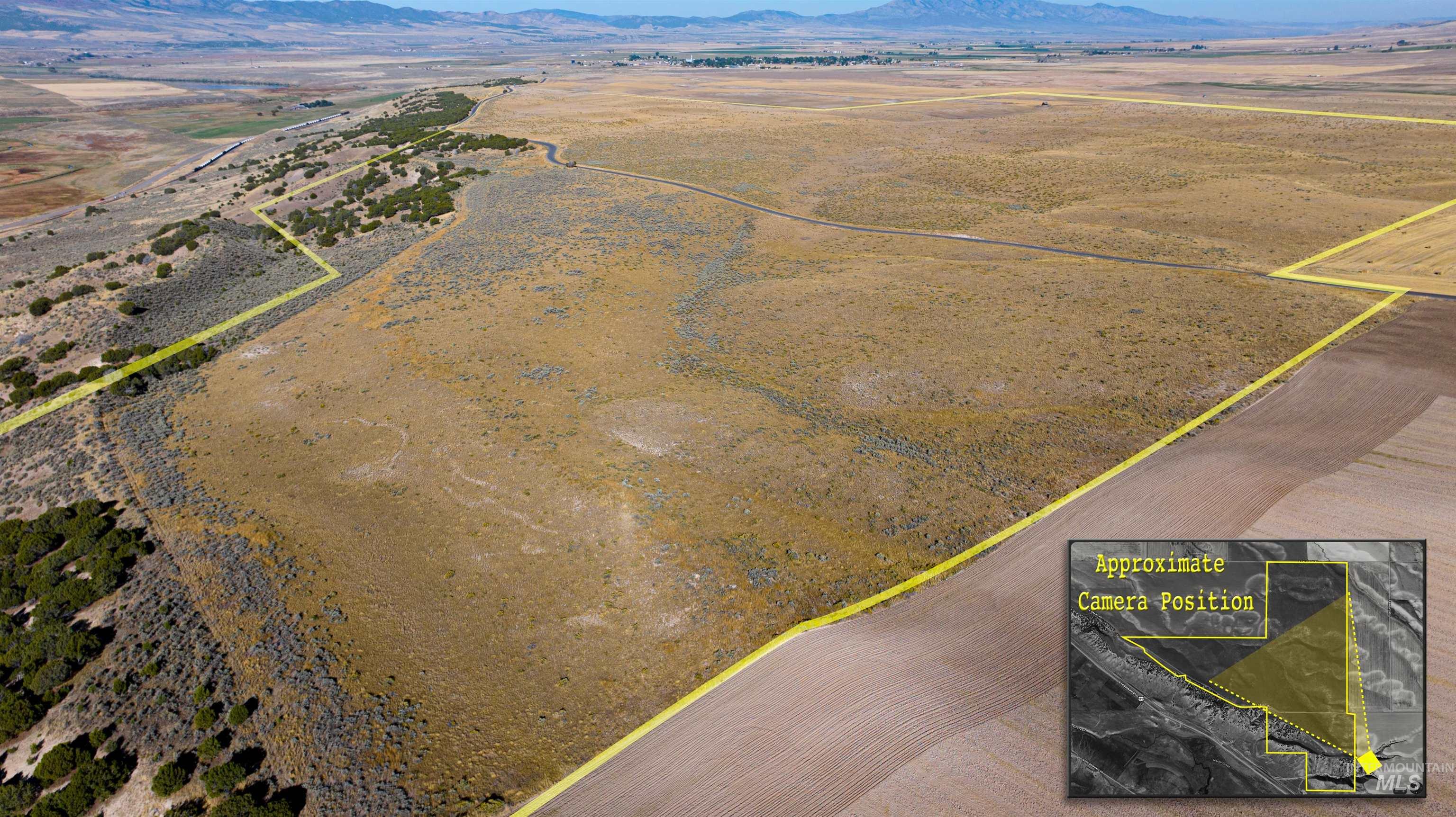 Tbd Southeast Salveson Road Downey, ID 83234 - Photo 15 of 18 View of rural area with a mountainous background and property parcel outlined