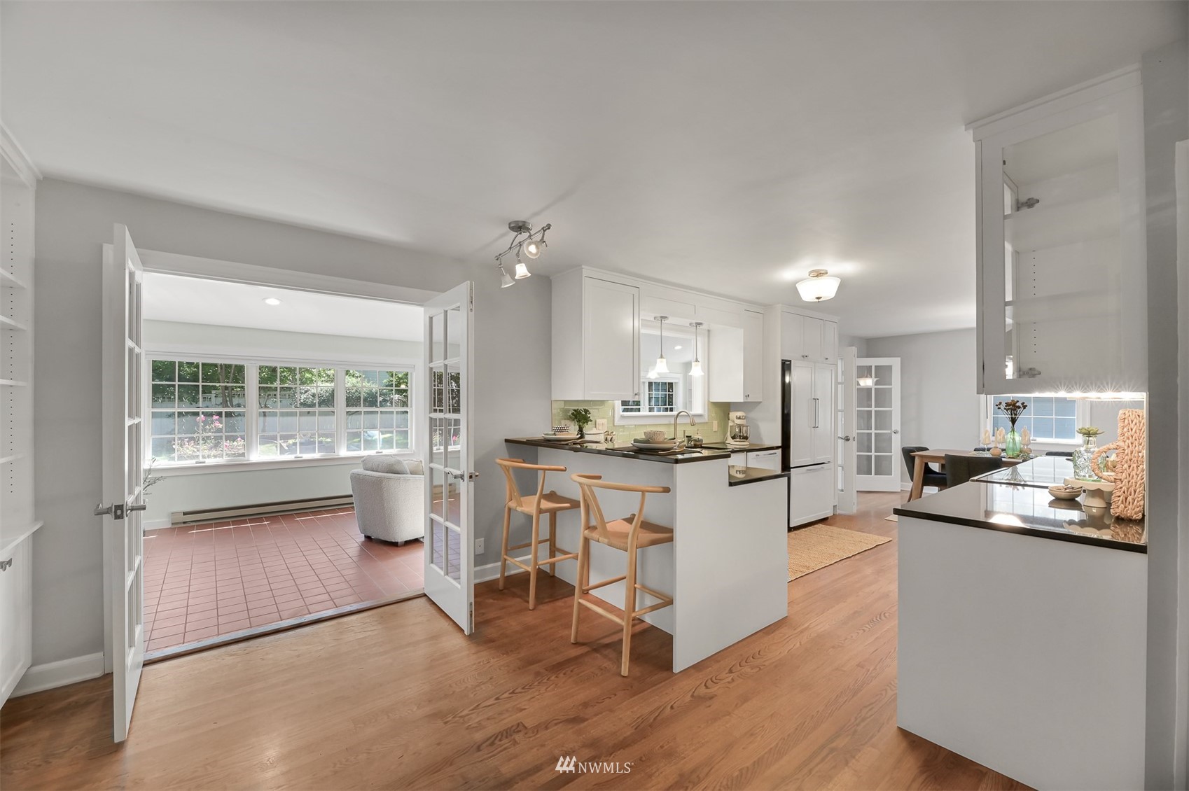 622 Everglade Road Bellingham, WA 98225 - Photo 10 of 38 a kitchen with counter top space and wooden floor