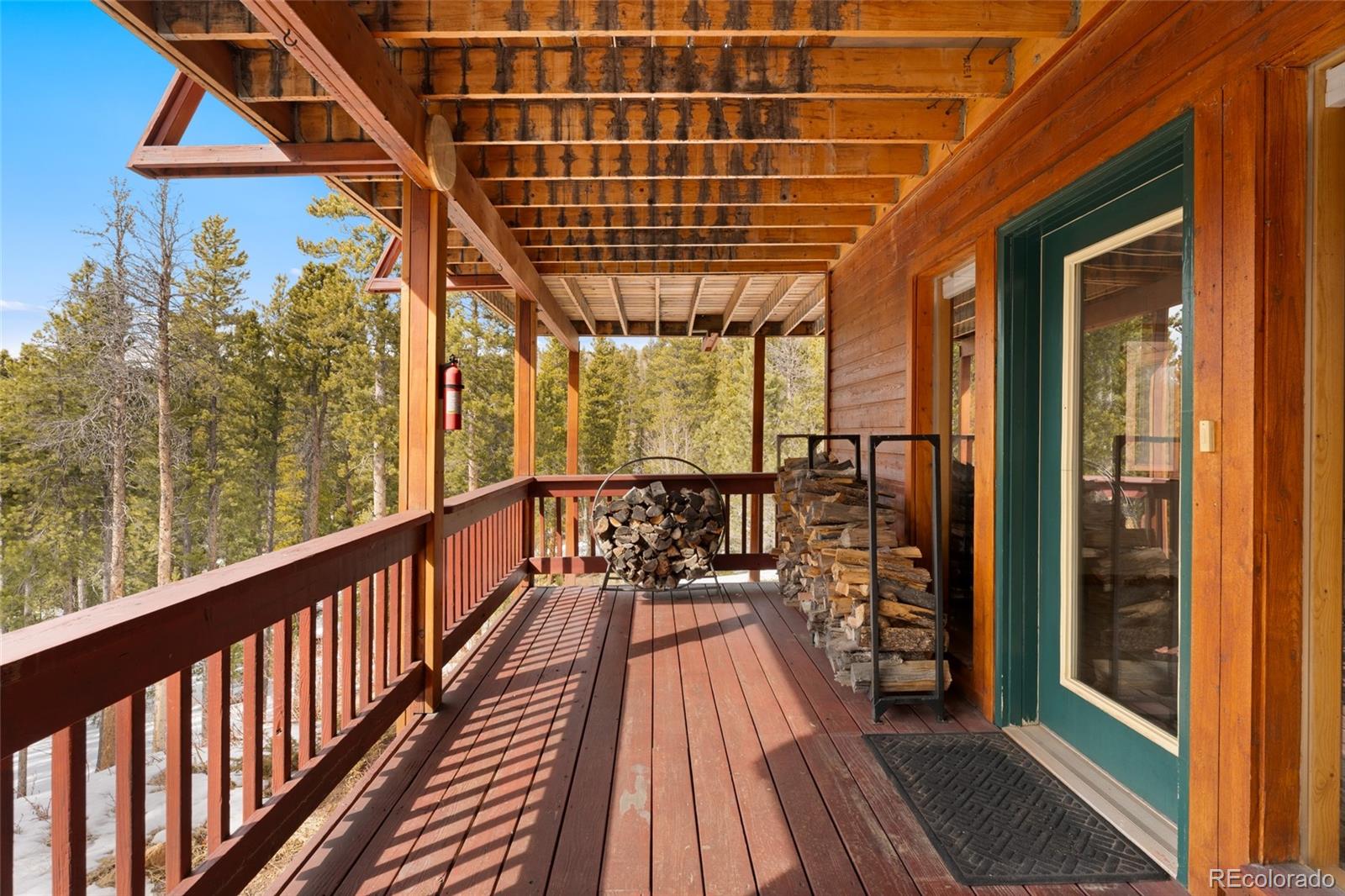660 Coyote Circle Black Hawk, CO 80422 - Photo 31 of 46 a view of balcony with wooden floor