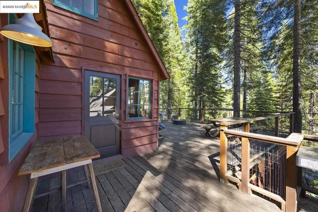 a house view with a seating space