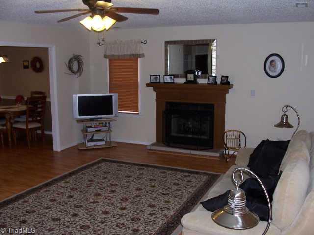 1136 Ridgecliff Drive Rural Hall, NC 27045 - Photo 3 of 9 Other. Living Room with Gas Log Fireplace
