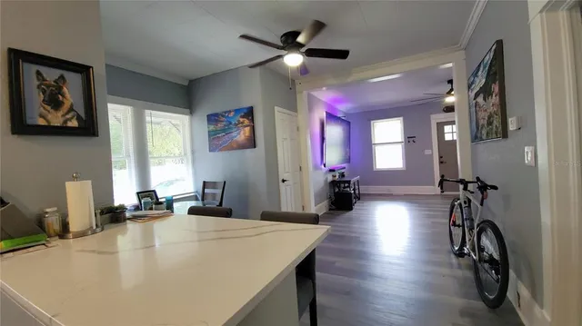 a view of a workspace with a window