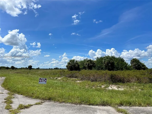 a view of a lake from a yard