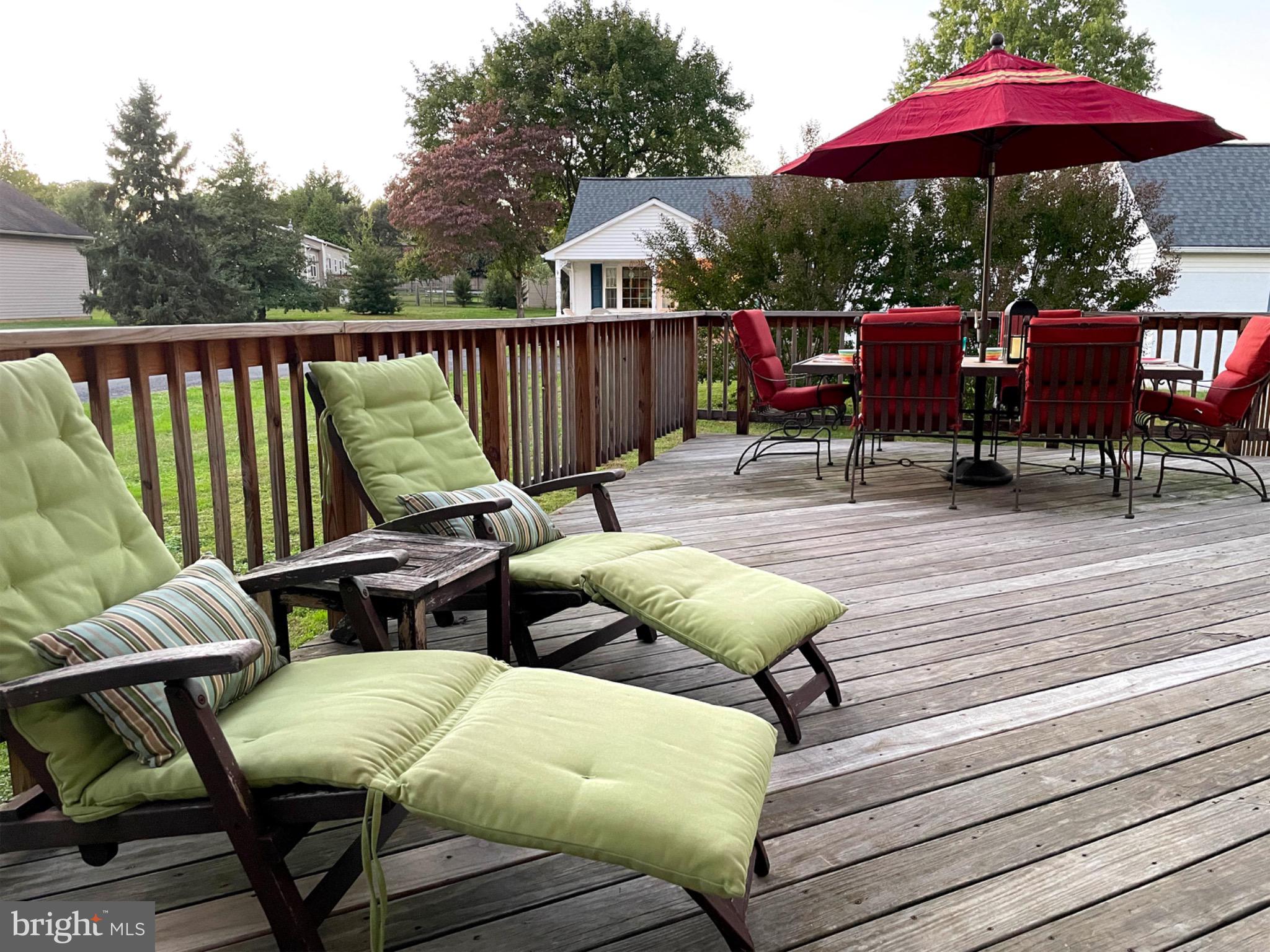 245 Maple Street Oxford, PA 19363 - Photo 21 of 23 a view of a deck with furniture and a backyard