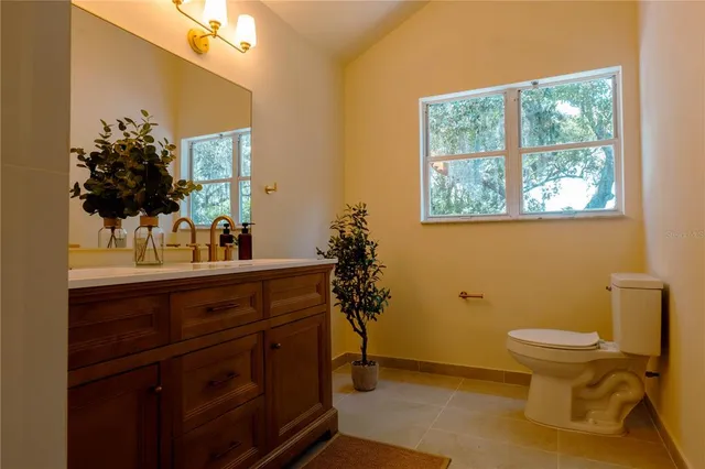 a bathroom with a sink and a toilet
