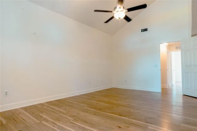 wooden floor in an empty room