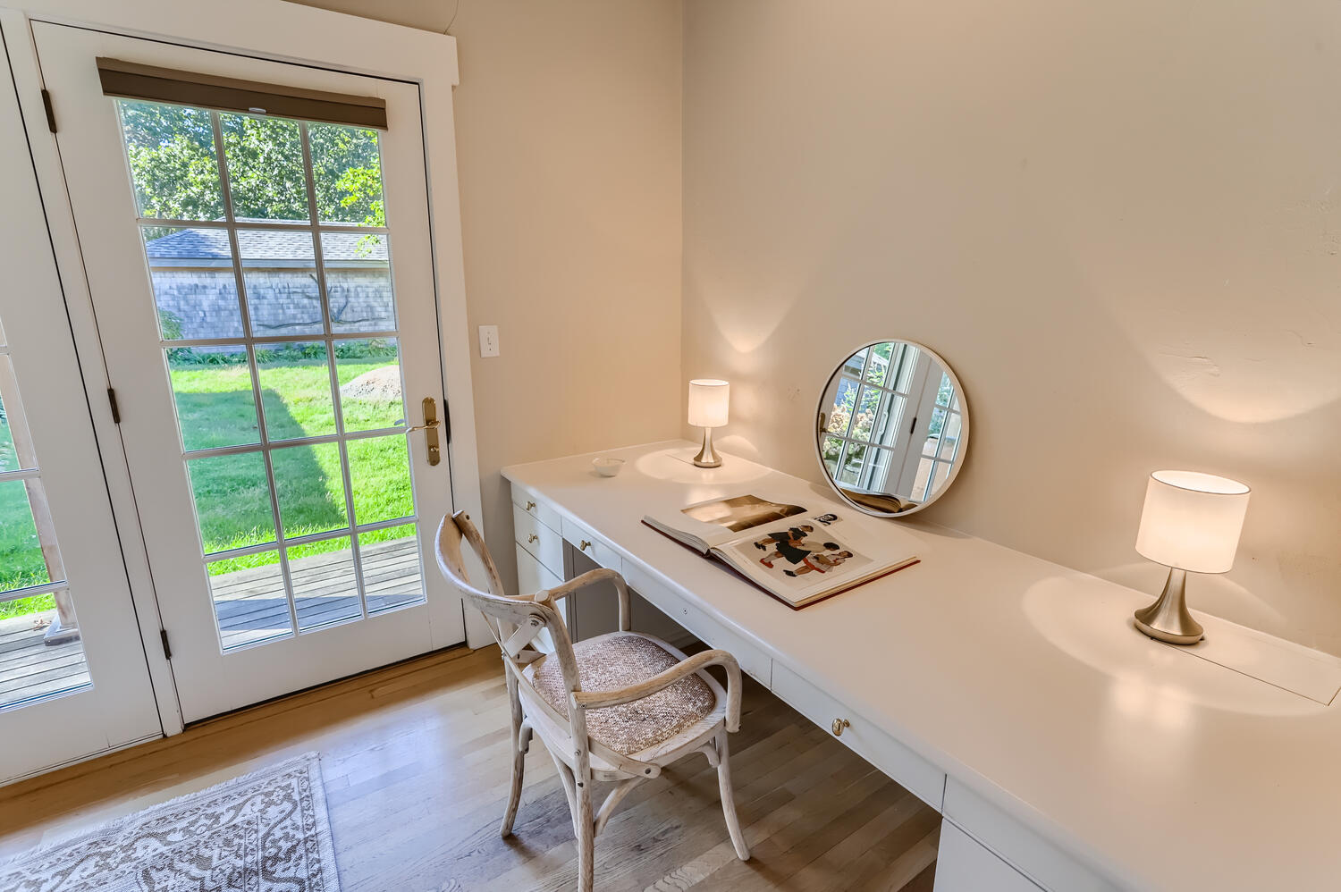 300 N Road Chilmark, MA 02535 - Photo 48 of 69 a view of a workspace with furniture and a window