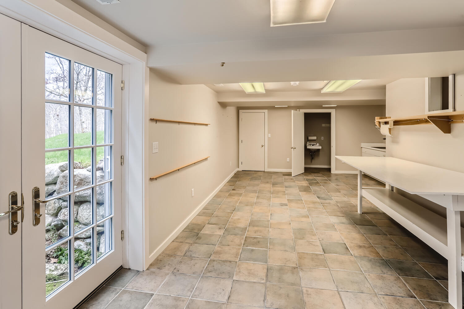 300 N Road Chilmark, MA 02535 - Photo 58 of 69 a bathroom with a sink and a washing machine