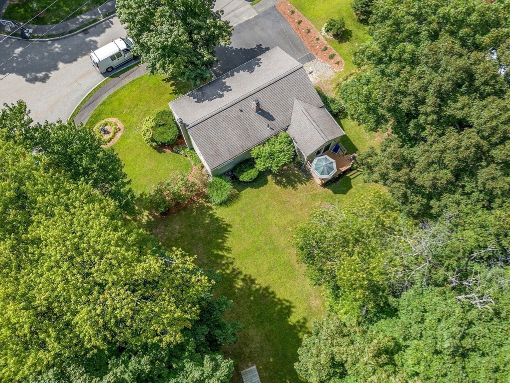 5 Robin Circle Westborough, MA 01581 - Photo 25 of 29 an aerial view of a house with a swimming pool