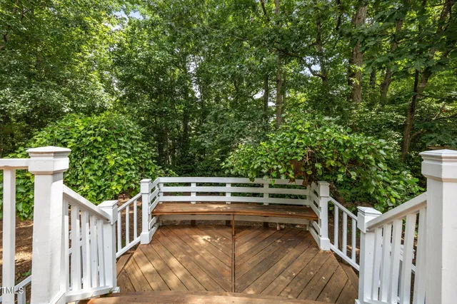 a view of deck and tree