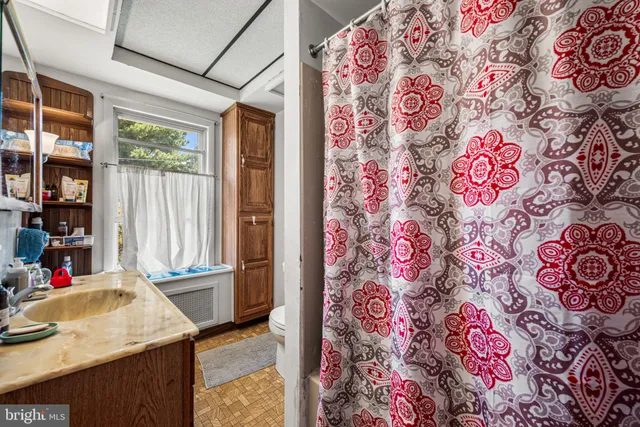 a view of an indoor porch