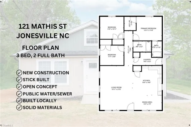 $236,999 | 121 Mathis Street, Jonesville, NC 28642