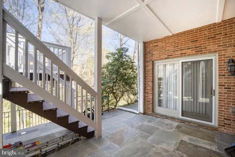 a view of an entryway with staircase
