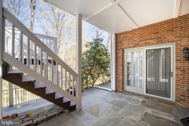 a view of an entryway with staircase